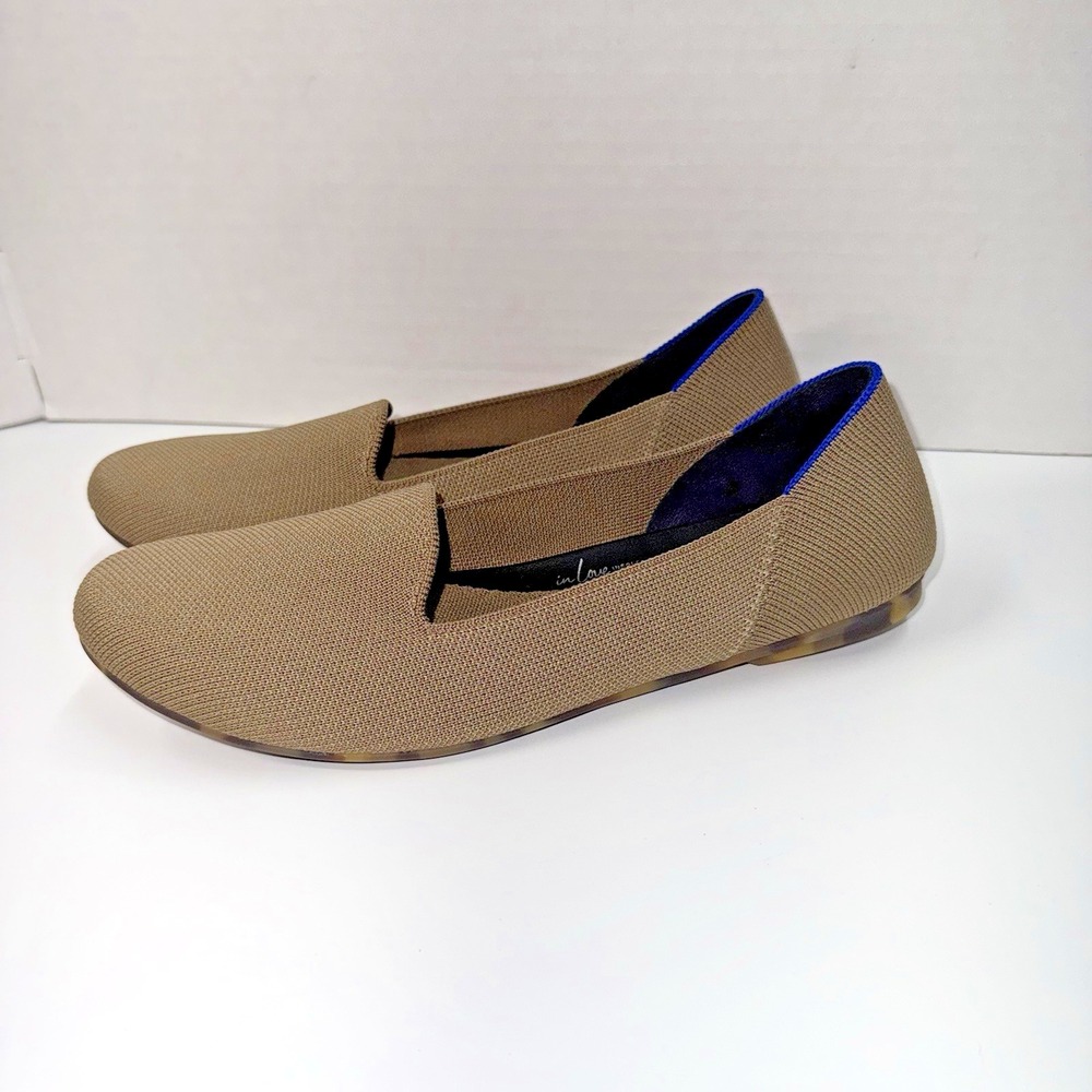 Rothy's The Loafer Mocha Brown Slip On Loafers Flats Shoes Womens Size US 9